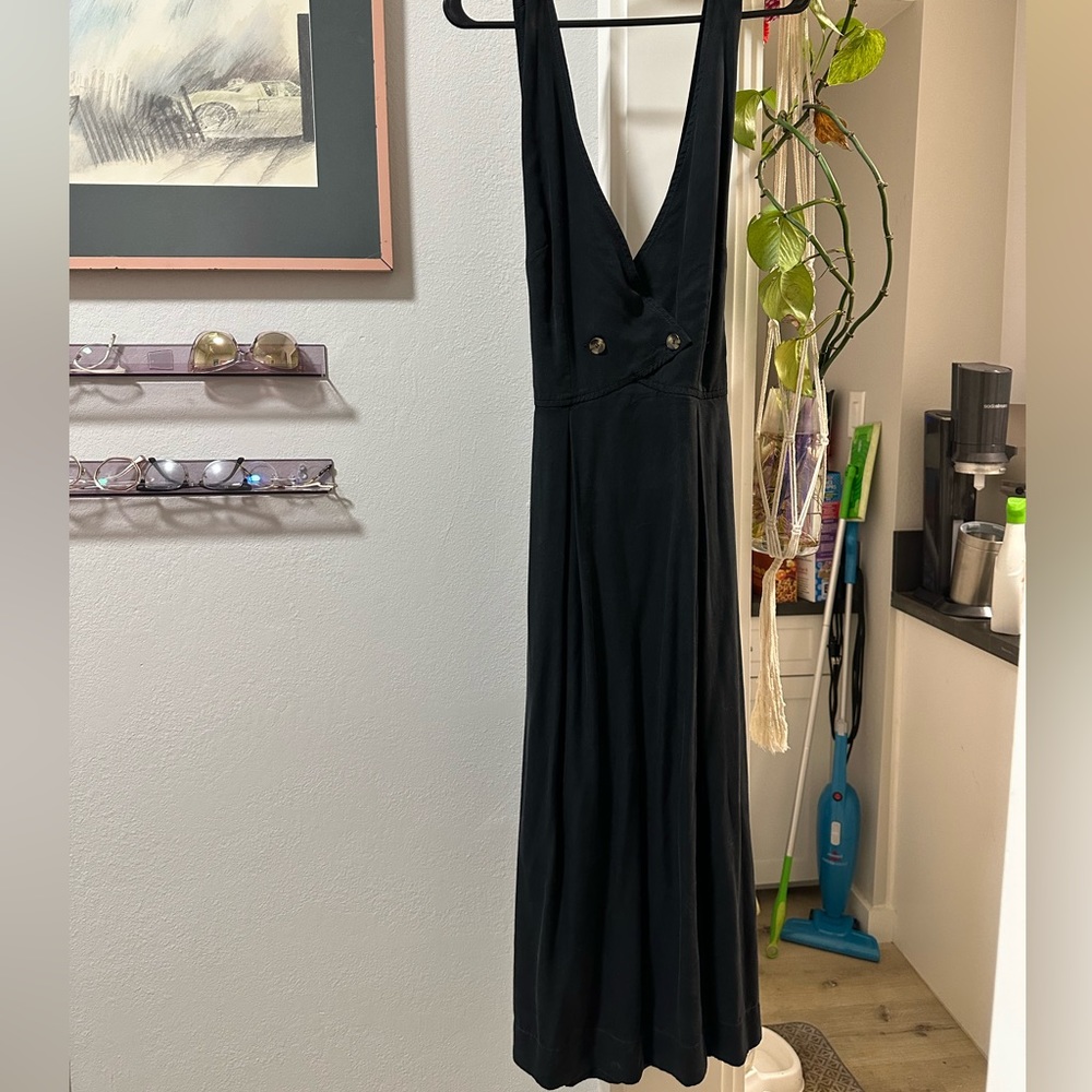 Free people midi pinafore dress